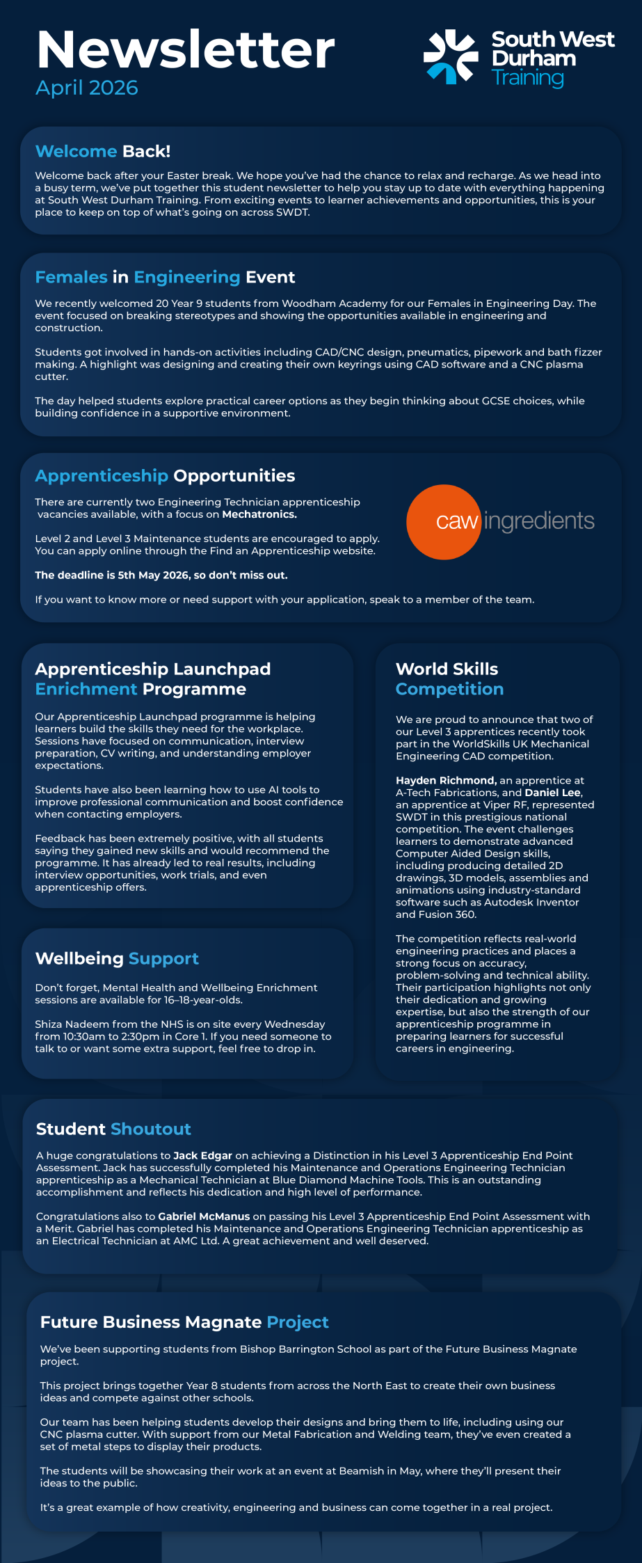 SWDT Student Newsletter May